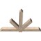 Ekena Millwork Kennewick Smooth Timber Gable Bracket, Douglas Fir, 72"W x 48"H x 5 1/2"D x 5 1/2"F, 16/12 Pitch GBW072X48X0606KEN00SDF - alternate 4
